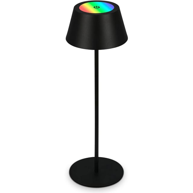 Brilo RGB Akku-Tischleuchte Schwarz 2,6W