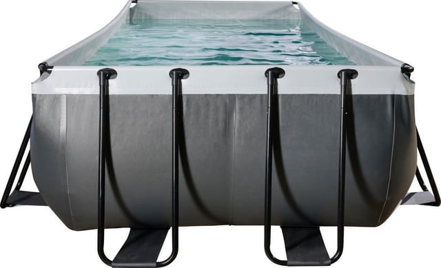 Exit Black Leather Pool Schwarz 540 x 250 x 122 cm m. Filterpumpe