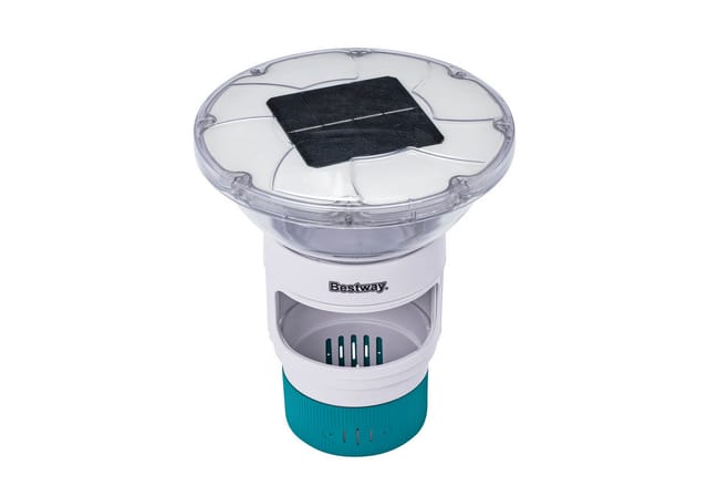 Bestway Chemikaliendosierer Solar Glow Solarbetriebenes LED-Licht Ø 18 x 21,5 cm