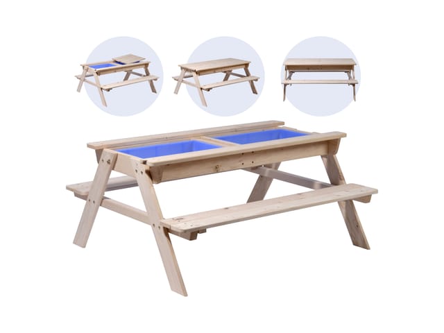 Dobar Kinderspieltisch mit blauer Matschbox FSC®