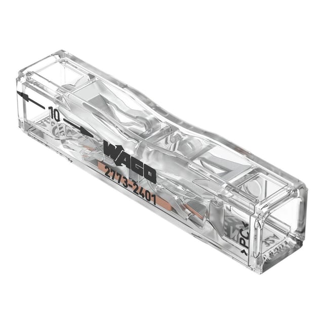 Wago Durchgangsverbinder 2773-2401 zum Stecken Transparent 100 Stück