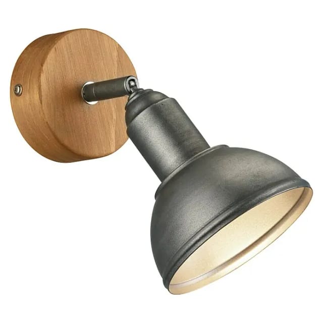 Trio Spot Scheinwerfer-Flutlicht Delhi Nickel antik 1-flammig E14