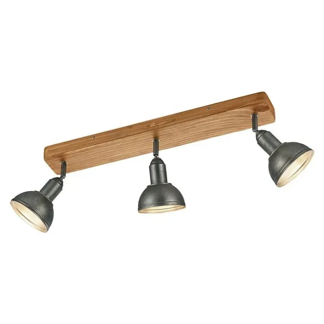 Trio Spot Scheinwerfer-Flutlicht Delhi Nickel antik 3-flammig E14