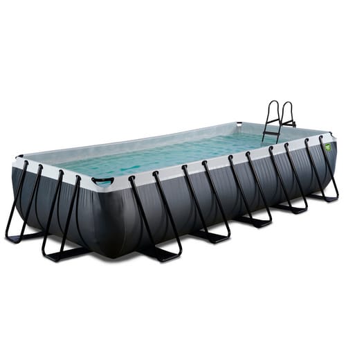 Exit Black Leather Pool Schwarz 540 x 250 x 100 cm m. Filterpumpe