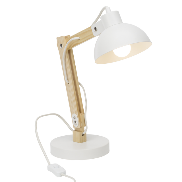 Brilliant Tischlampe Moda E27 Weiß 41,5 cm