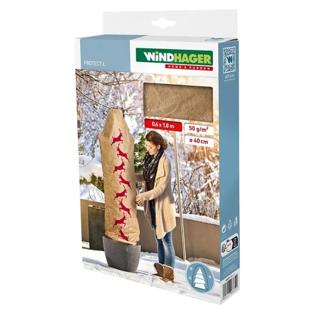 Windhager Winter-Deko-Vlieshaube Protect Hirsch 0,6 m x 1,8 m