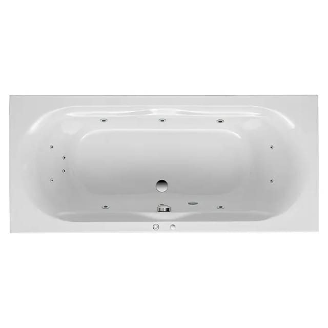 Ottofond Whirlpool Madera Komfort 180 cm x 80 cm Weiß