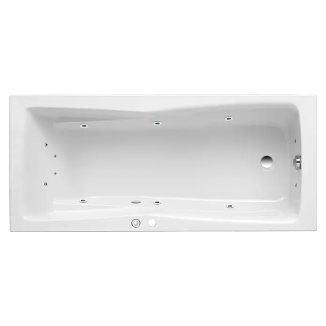 Ottofond Whirlpool Atlanta Komfort 180 cm x 80 cm Weiß