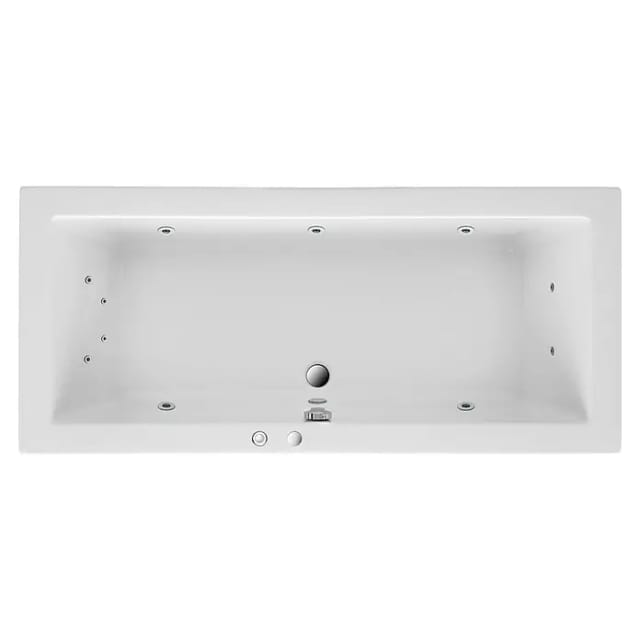 Ottofond Whirlpool Cubic Komfort 190 cm x 90 cm Weiß