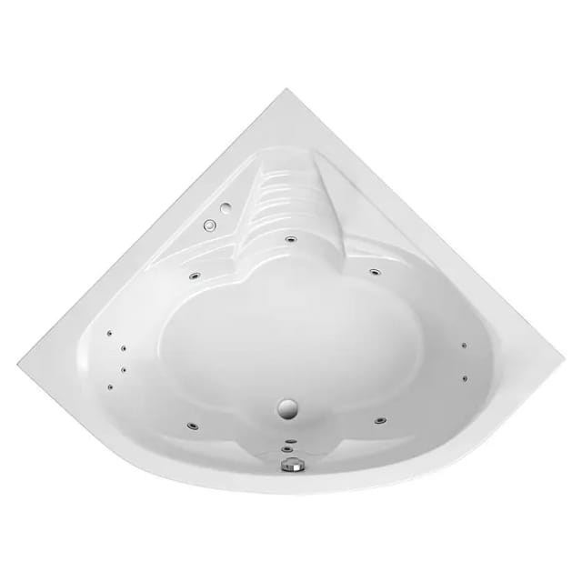 Ottofond Whirlpool Cascade Komfort 140 cm Weiß