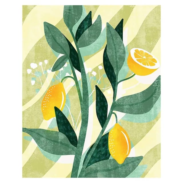 Komar Vliesfototapete Lemon Fresh 200 cm x 250 cm