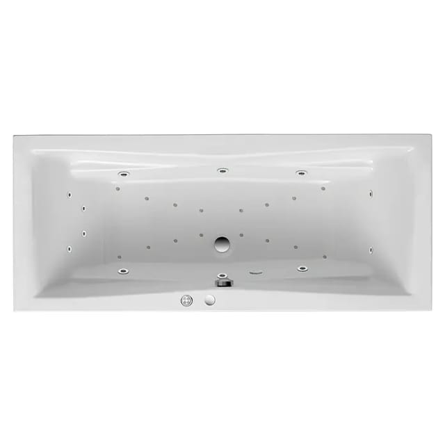 Ottofond Whirlpool Atlanta Duo Premium 180 cm x 80 cm Weiß