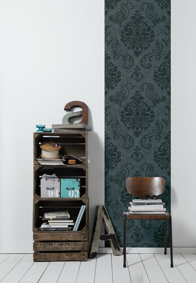 AS-Creation 3D-Panel Pop up Ornament 250 cm x 52 cm Schwarz-Grau