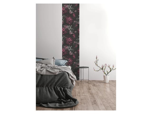 AS-Creation 3D-Panel Pop up Floral 250 cm x 52 cm Schwarz-Lila