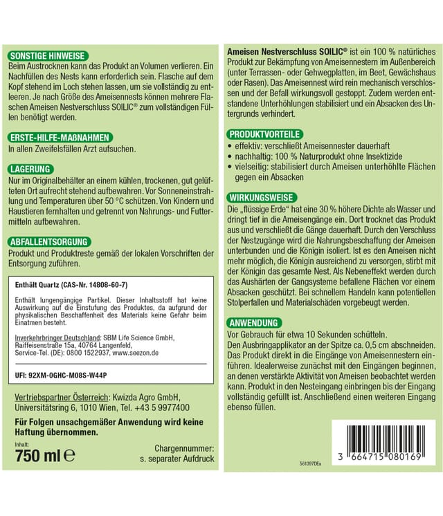 Protect Home Ameisen Nestverschluss 750 ml