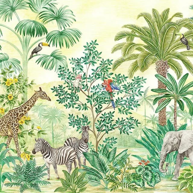 Komar Vliesfototapete Jungle Adventure 350 cm x 250 cm
