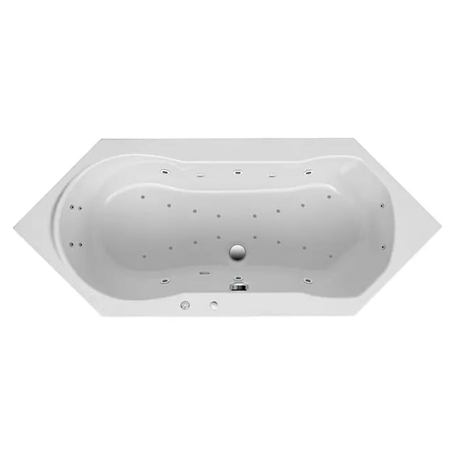 Ottofond Whirlpool Ravenna Exklusiv 190 cm x 80 cm Weiß