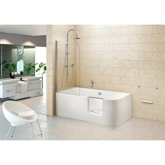 Ottofond Whirlpool Free-Gate Mod. A Komfort-Silentsystem 180 cm x 80 cm Weiß