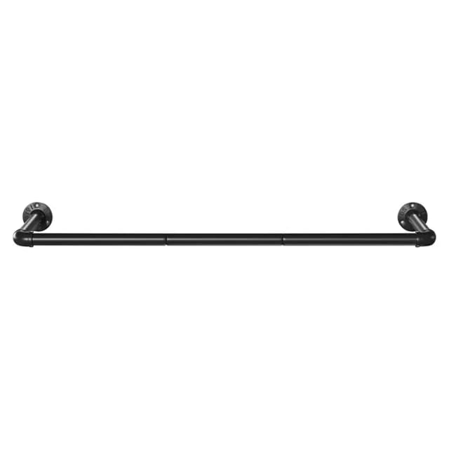 Songmics Kleiderstange Wandbefestigung 92 cm x 30 cm x 7 cm Schwarz