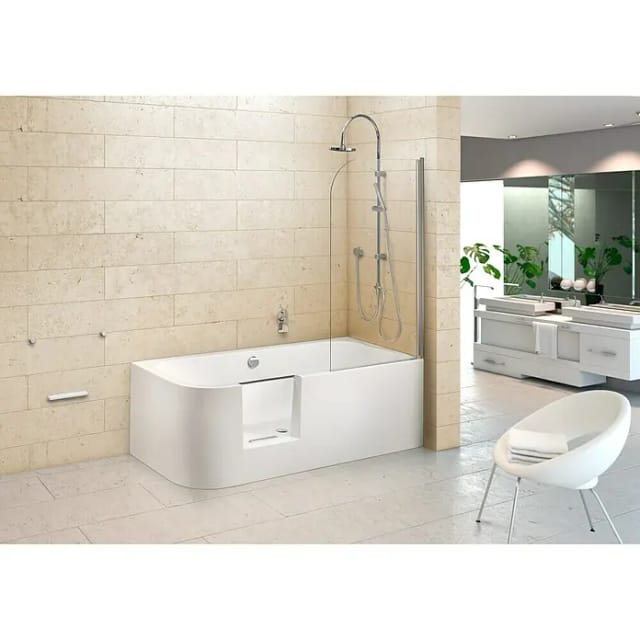 Ottofond Whirlpool Free-Gate Mod. B Komfort-Silentsystem 180 cm x 80 cm Weiß
