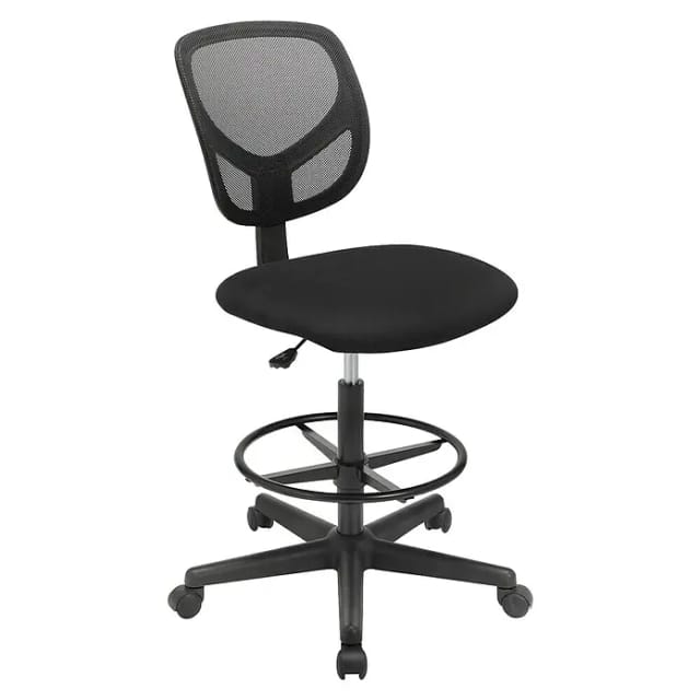 Songmics Bürostuhl Sitzhöhe 55 cm - 75 cm Schwarz