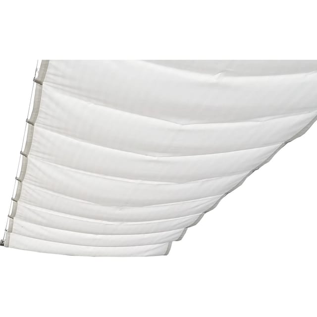Peddy Shield Bausatz Pergola inkl. Sonnensegel 270 cm x 140 cm Hellgrau