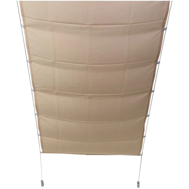 Peddy Shield Bausatz Pergola inkl. Sonnensegel 330 cm x 200 cm Elfenbein