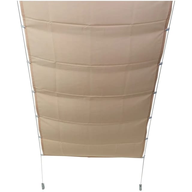 Peddy Shield Bausatz Pergola inkl. Sonnensegel 420 cm x 140 cm Elfenbein