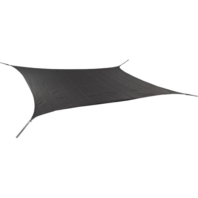 Peddy Shield Vierecksegel HDPE 300 cm x 400 cm Grau