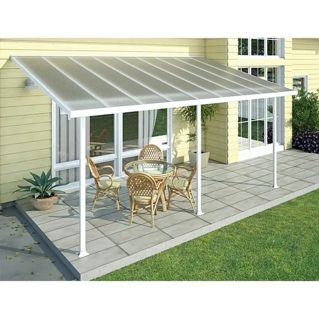 Palram - Canopia Terrassenüberdachung Feria Weiß 3x5.46