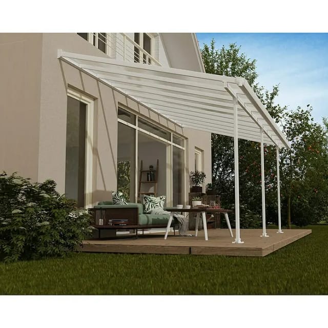 Palram - Canopia Terrassenüberdachung Feria Weiß 3x6.10