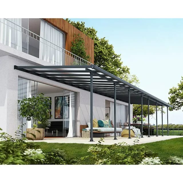 Palram - Canopia Terrassenüberdachung Feria Anthrazit 3x10.92