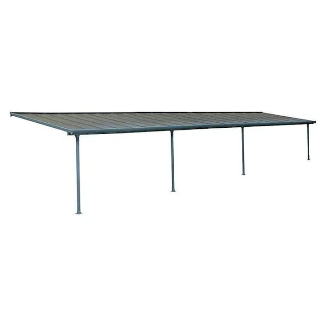 Palram - Canopia Terrassenüberdachung Feria Anthrazit 3x11.56