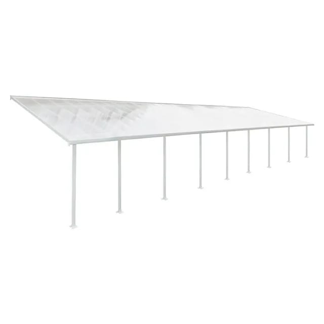 Palram - Canopia Terrassenüberdachung Feria Weiß 4x14.57