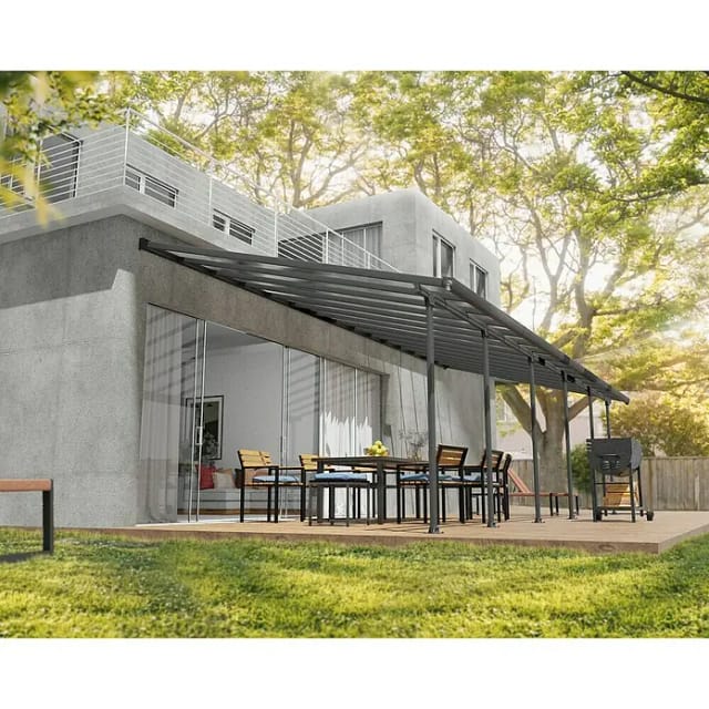 Palram - Canopia Terrassenüberdachung Feria Anthrazit 4x10.31