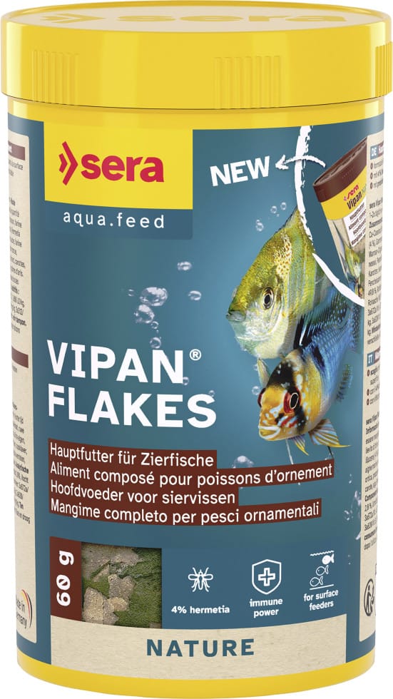 Sera Flocken-Fischfutter Vipan Nature 250 ml