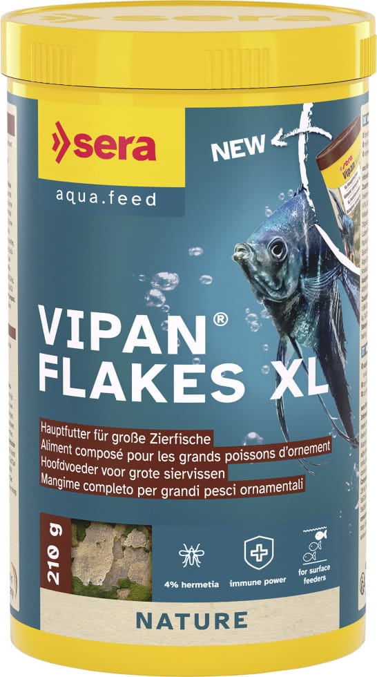 Sera Flocken-Fischfutter Vipan Nature Großflocke 1.000 ml (210 g)