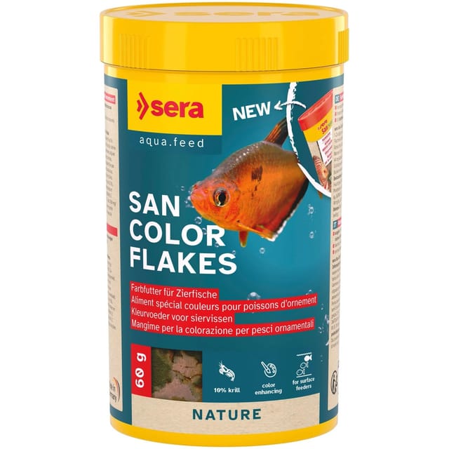 Sera Flocken-Fischfutter San Nature 250 ml