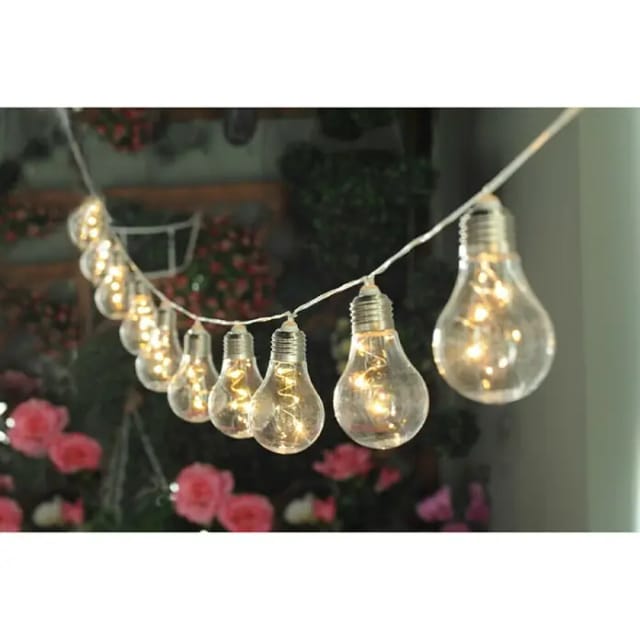 Globo LED-Solarlichterkette Kunststoff Silber-Grau