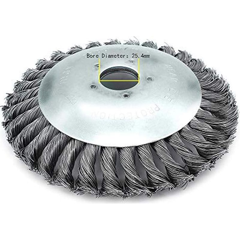 Schneidkopf – Gedrehter Stahldraht 150 X 25 Mm – Für Freischneider Mit Geradem Schaft – 1 Stück