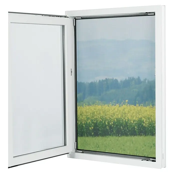Easymaxx Fenster-Moskitonetz Magic Klick Schwarz 150 cm x 130 cm