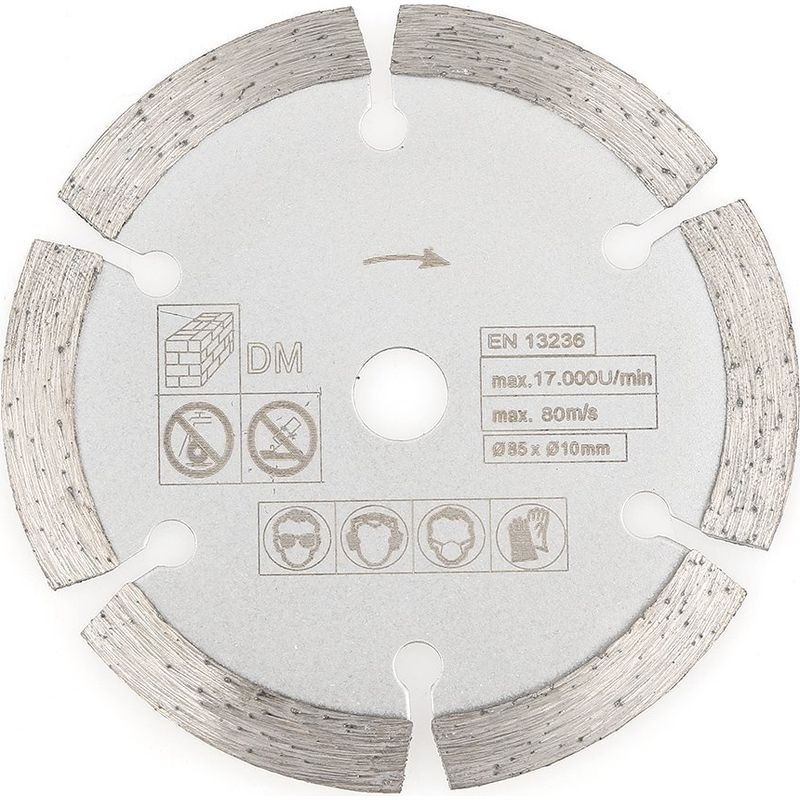 Kreistrennscheibe – Diamant – 85 Mm X 15 Mm – Für Rotationswerkzeuge Und Holzbearbeitung – 1 Stück