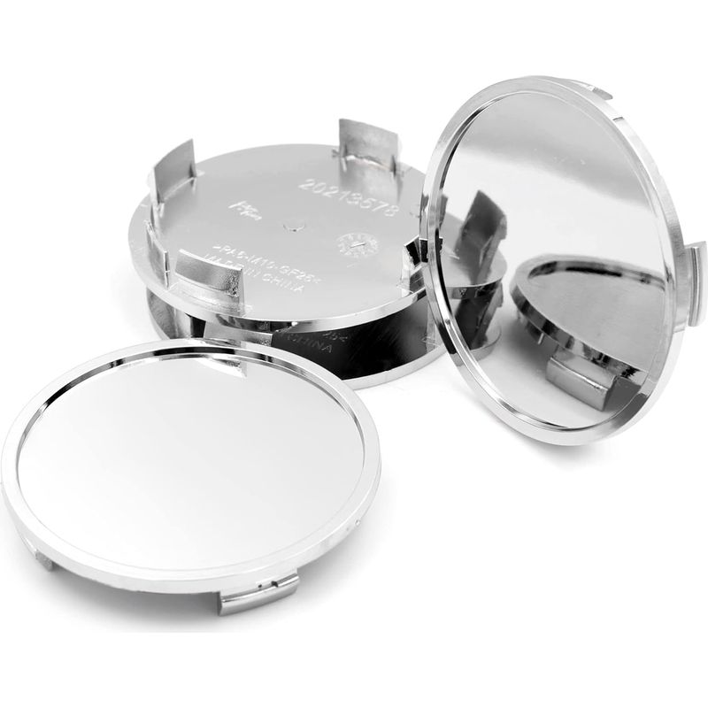 Radnabenkappen – 76 Mm Und 72 Mm – Silbernes Abs – Zur Optischen Aufwertung Der Radnabe – 4er-set