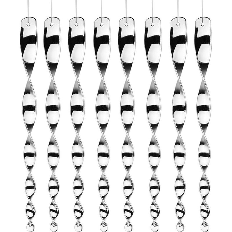 Vogelschutzspirale – Reflektierend – Kunststoff – Für Garten, Balkon, Boot – 8er-pack