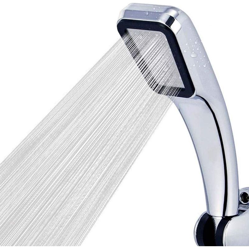 Quadratische Handbrause – 300 Löcher – Turbodruck – Wassersparend – Für Standardduschen – 1 Stück