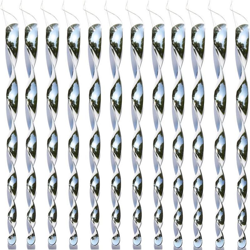 Reflektierende Vogelabwehrspirale – 30 Cm – Für Balkon, Garten, Boot – 12 Stück
