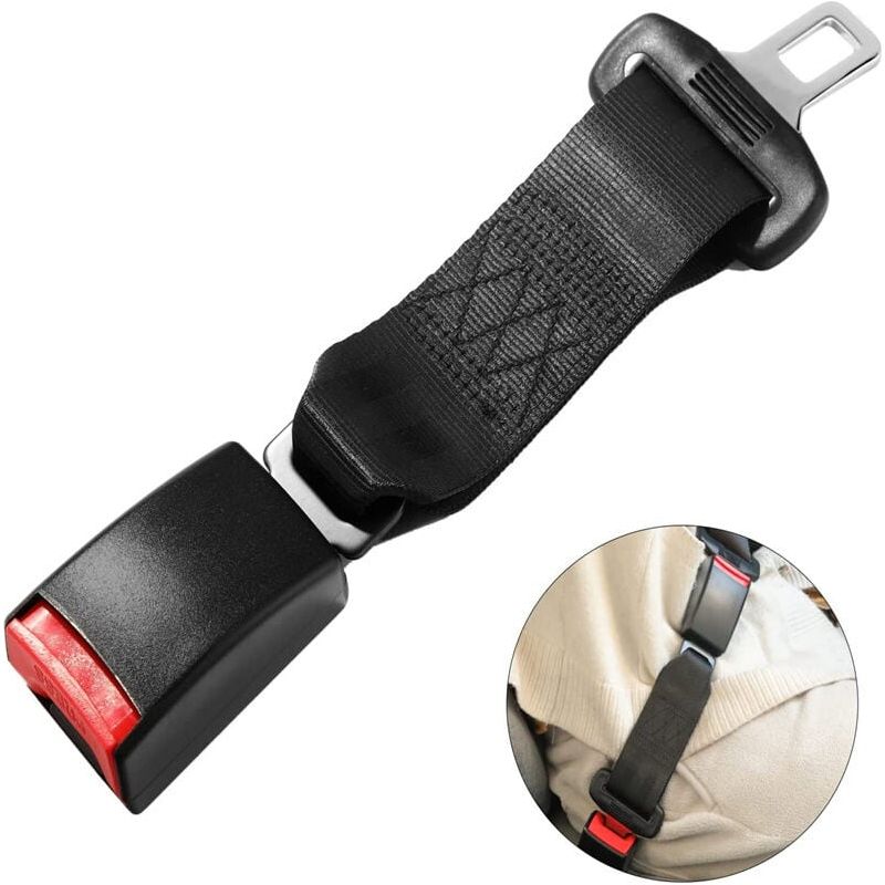 Sicherheitsgurtverlängerung – 23 Cm Und 36 Cm – Universal Für Autos – Grau – 2 Stück