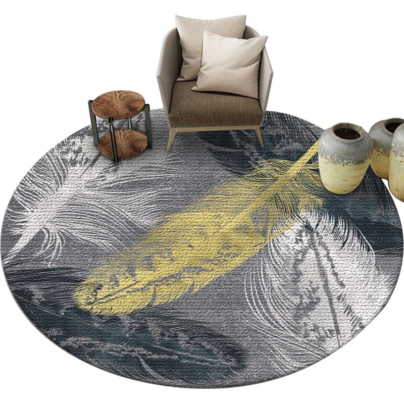 Runder Teppich – 60 X 60 Cm – Integrierte Rutschfeste Unterseite – Für Schlafzimmer, Wohnzimmer, Büro, Küche, Flur – 1 Stück