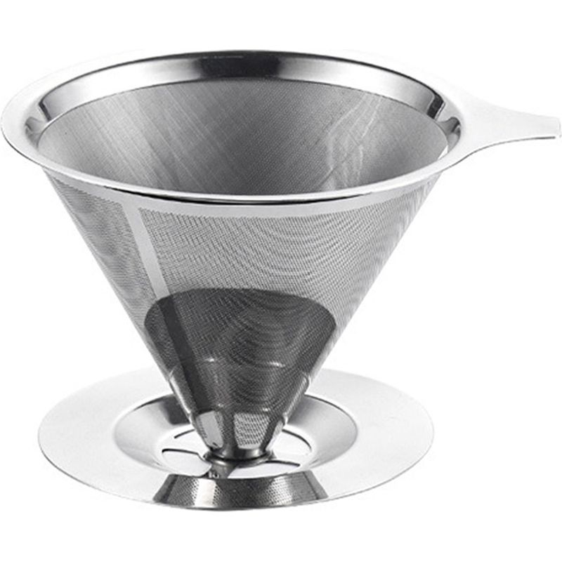 Kaffeefilter – Edelstahl-tropffilterbecher Mit Boden – Wiederverwendbarer, Papierloser Kaffeefilter – Sml