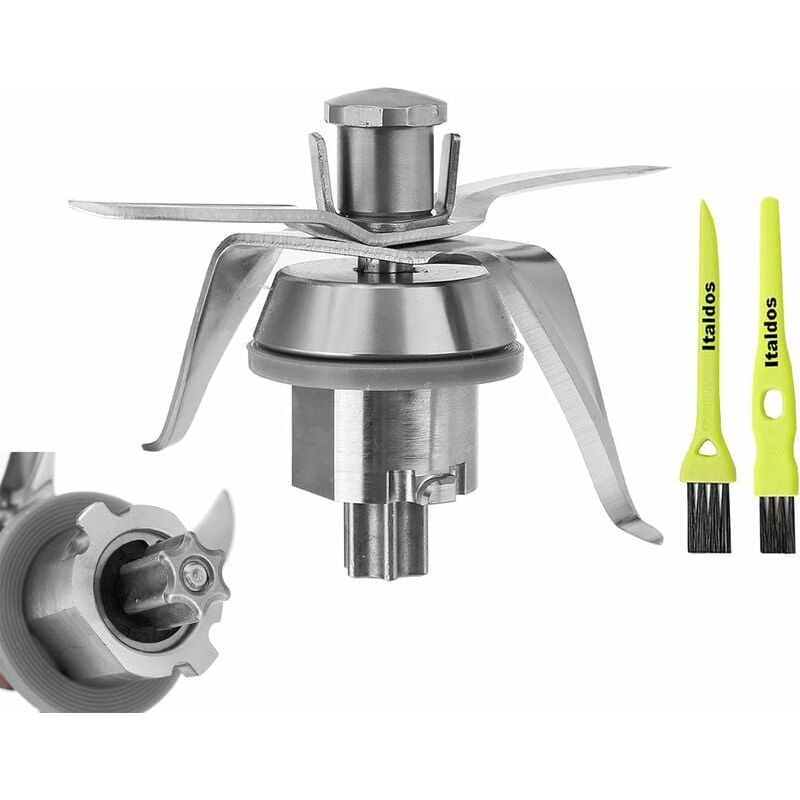 Mixmesser – Edelstahl – Für Thermomix Tm21 Küchenmaschine – 4 Klingen – Inkl. Dichtungsring – 1 Stück